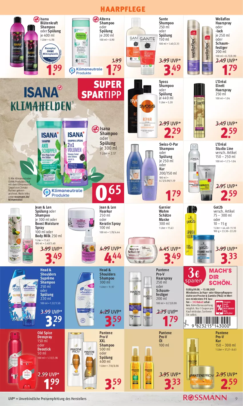 Aktueller Prospekt Rossmann - Prospekte - von 09.08 bis 13.08.2021 - strona 9