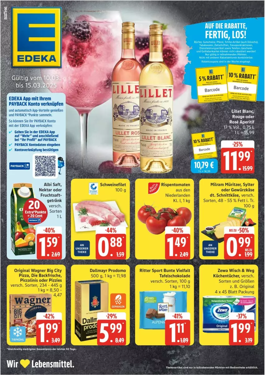 Aktueller Prospekt Edeka - Prospekte - von 10.03 bis 15.03.2025 - strona 1 - produkty: eis, lebensmittel, Nektar, reis, saft, Ti, ZTE