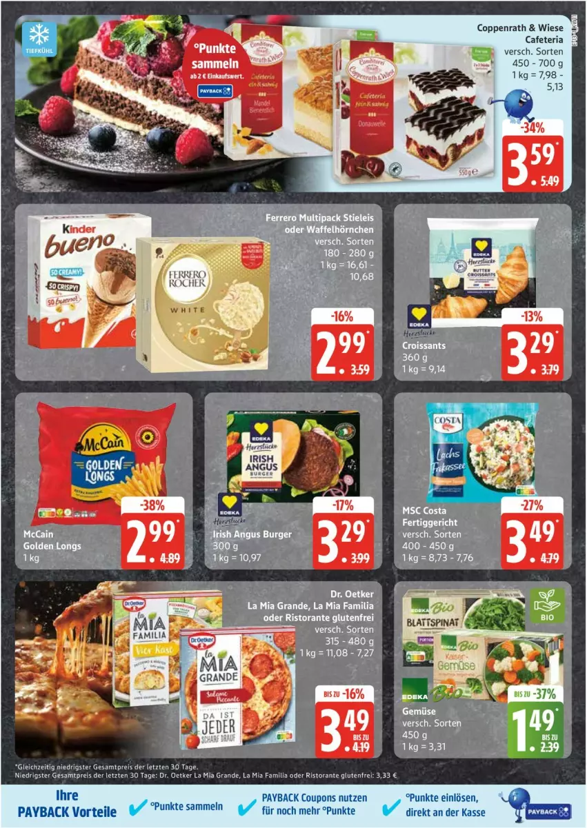 Aktueller Prospekt Edeka - Prospekte - von 10.03 bis 15.03.2025 - strona 13 - produkty: coppenrath, Dr. Oetker, eis, ferrero, Ferrero Rocher, payback, reis, Ria, ristorante, Ti, ZTE