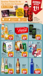 Gazetka promocyjna Rewe - Prospekte - Gazetka - ważna od 06.04 do 06.04.2024 - strona 13 - produkty: alkohol, asbach uralt, Cif, coca-cola, cola, coupon, drink, eis, energy drink, gewinnspiel, karlsberg, karlsberg mixery, Mixer, mixery, monster, Monster Energy, Peroni, pils, pilsener, reis, saft, sekt, skyy, Skyy Vodka, Ti, valensina, veltins, veltins pilsener, vodka, wein, weinbrand