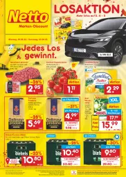 Gazetka promocyjna Netto Marken-Discount - Filial-Angebote - Gazetka - ważna od 03.09 do 03.09.2022 - strona 1 - produkty: angebot, ariel, ariel waschmittel, bestpreis, bier, butter, cocktail, dallmayr, dallmayr prodomo, diebels, eis, fleisch, hackfleisch, hackfleisch gemischt, kaffee, landliebe, ndk, prodomo, reis, rind, rispentomaten, Schal, Schale, schwein, Streichzart, Ti, tomate, tomaten, versandkostenfrei, waschmittel, wein, ZTE