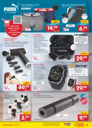 Gazetka promocyjna Netto Marken-Discount - Filial-Angebote - Gazetka - ważna od 03.09 do 03.09.2022 - strona 23 - produkty: akku, angebot, auto, Bau, binden, dell, eis, elle, in-ear-kopfhörer, kopfhörer, Laufen, Massagegerät, Mode, Rauch, rel, retroshorts, ring, Schal, Schale, shorts, smartphone, sneaker, sneakersocken, socken, Sport, telefon, Ti, tisch, uhr, wasser, ZTE