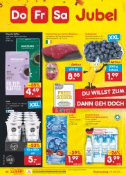 Gazetka promocyjna Netto Marken-Discount - Filial-Angebote - Gazetka - ważna od 03.09 do 03.09.2022 - strona 28 - produkty: Alwa, beere, beeren, bestpreis, eduscho, eis, elle, Falsches Filet, filet, heidelbeere, heidelbeeren, kaffee, lindt, mineralwasser, natürliches mineralwasser, ndk, reis, rheinfels quelle, rind, Schal, Schale, Ti, versandkostenfrei, wasser