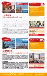 Gazetka promocyjna Rewe Reisen - Reiseprospekt - Gazetka - ważna od 29.07 do 29.07.2022 - strona 22 - produkty: bett, bier, Brei, brot, buch, burger, decke, dusche, eier, eis, Garten, getränk, Honor, inklusivleistungen, kaffee, kühlschrank, mac, Metro, natur, rama, reis, ring, rum, Schrank, tee, Ti, uhr, Weste
