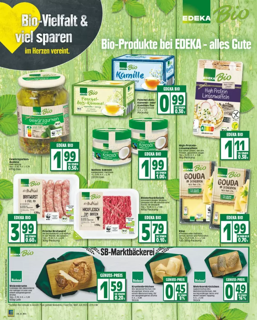 Aktueller Prospekt Edeka - Prospekte - von 15.01 bis 20.01.2024 - strona 2 - produkty: bio, gewürz, Gewürzgurke, gewürzgurken, gurke, gurken