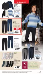 Gazetka promocyjna Lidl - Aktionsprospekt - Gazetka - ważna od 11.11 do 11.11.2023 - strona 21 - produkty: Bau, baumwolle, eis, gin, jeans, leggings, Pullover, reis, socken, Strickpullover, Thermoleggings, Ti, weck, wolle, ZTE