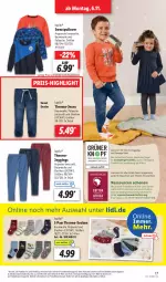 Gazetka promocyjna Lidl - Aktionsprospekt - Gazetka - ważna od 11.11 do 11.11.2023 - strona 23 - produkty: Bau, baumwolle, eis, gin, hose, jeans, lupilu, Pullover, reis, rum, socken, Strickpullover, Strumpfhose, Ti, weck, wolle, ZTE