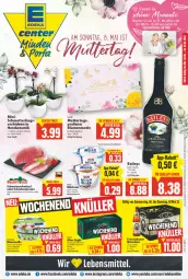 Gazetka promocyjna E Center - Angebote der Woche - Gazetka - ważna od 07.05 do 07.05.2022 - strona 1 - produkty: after eight, baileys, Becher, bier, blume, blumen, braten, creme, deka, eis, ente, flasche, franziskaner, gin, goldsteig, irish cream, lebensmittel, lindt, Mett, milch, milchreis, mozzarella, Müller, orchidee, orchideen, pfeffer, pralinen, reis, rel, saft, schinken, schinkenbraten, Schmetterling, schnitten, schnitzel, schoko, schokolade, schokoladen, schwein, schweine, schweineschnitzel, Ti, topf, wein, weine, weissbier, Yo