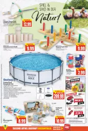 Gazetka promocyjna E Center - Angebote der Woche - Gazetka - ważna od 07.05 do 07.05.2022 - strona 15 - produkty: abdeckplane, akku, angebot, angebote, Bau, braun, burger, eimer, eis, elle, Garten, gartenschlauch, Grasschere, hamburger, Hefte, Holz, Kinder, Liege, pool, promax, Ria, ring, Schere, schlauch, Seife, sonderposten, steel pro, tee, teller, Ti, wasser, werkzeug, zucker