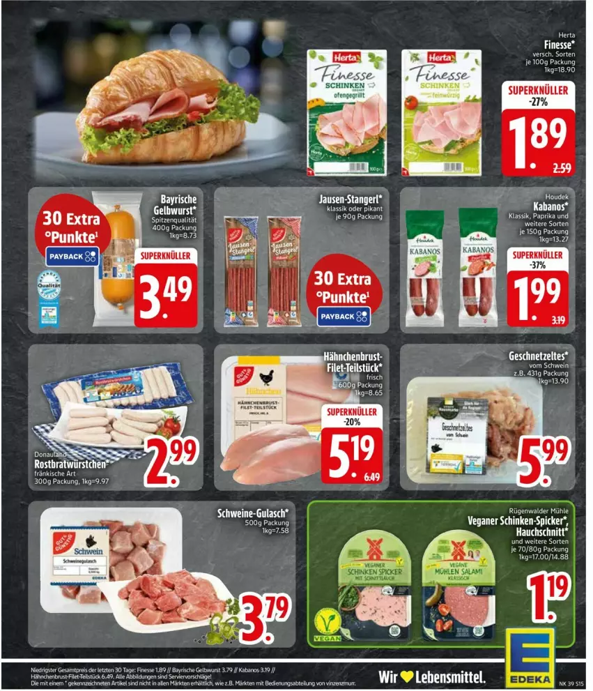 Aktueller Prospekt Edeka - Prospekte - von 21.09 bis 26.09.2026 - strona 17 - produkty: bio, eis, ente, filet, finesse, hähnchenbrust, kabanos, Ofen, paprika, reis, rügenwalder, rügenwalder mühle, schinken, spitzenqualität, tee, Ti, wurst, ZTE