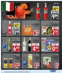 Gazetka promocyjna Edeka - Prospekte - Gazetka - ważna od 26.09 do 26.09.2026 - strona 10 - produkty: aperitif, aperol, brut, campari, deka, ecco, eis, flasche, gin, iglo, leine, limo, limonade, pasta, prosecco, rahm-gemüse, reis, rel, sim, spaghetti, Ti, valdo, ZTE