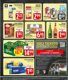 Gazetka promocyjna Edeka - Prospekte - Gazetka - ważna od 26.09 do 26.09.2026 - strona 27 - produkty: alkohol, bio, coppenrath, deka, ecco, elle, emmentaler, filet, filets, flasche, frizzante, Goldstücke, gösser, lachs, Müller, natur, radler, sahne, Tasche, taschen, taschentücher, tee, Tempo, Ti, tücher, vescovino, Zelt, ZTE