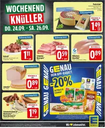 Gazetka promocyjna Edeka - Prospekte - Gazetka - ważna od 26.09 do 26.09.2026 - strona 28 - produkty: auer, Bau, Bauer, bratwurst, brustfilet, filet, gulasch, jungbullen, Käse, Käsekrainer, leberkäs, schnittkäse, schwein, schweine, tee, Ti, wein, weine, wurst, zentis