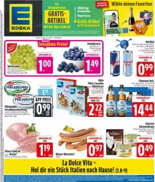 Gazetka promocyjna Edeka - Prospekte - Gazetka - ważna od 26.09 do 26.09.2026 - strona 3 - produkty: Becher, beere, beeren, beutel, braten, cerealien, deka, drink, energy drink, frischkäse, frischkäsezubereitung, hafer, heidelbeere, heidelbeeren, Käse, katzennahrung, kissen, kölln, müsli, philadelphia, pute, red bull, schnitzel, tafeltrauben, Ti, trauben, vita, wiener, wiener würstchen, würstchen