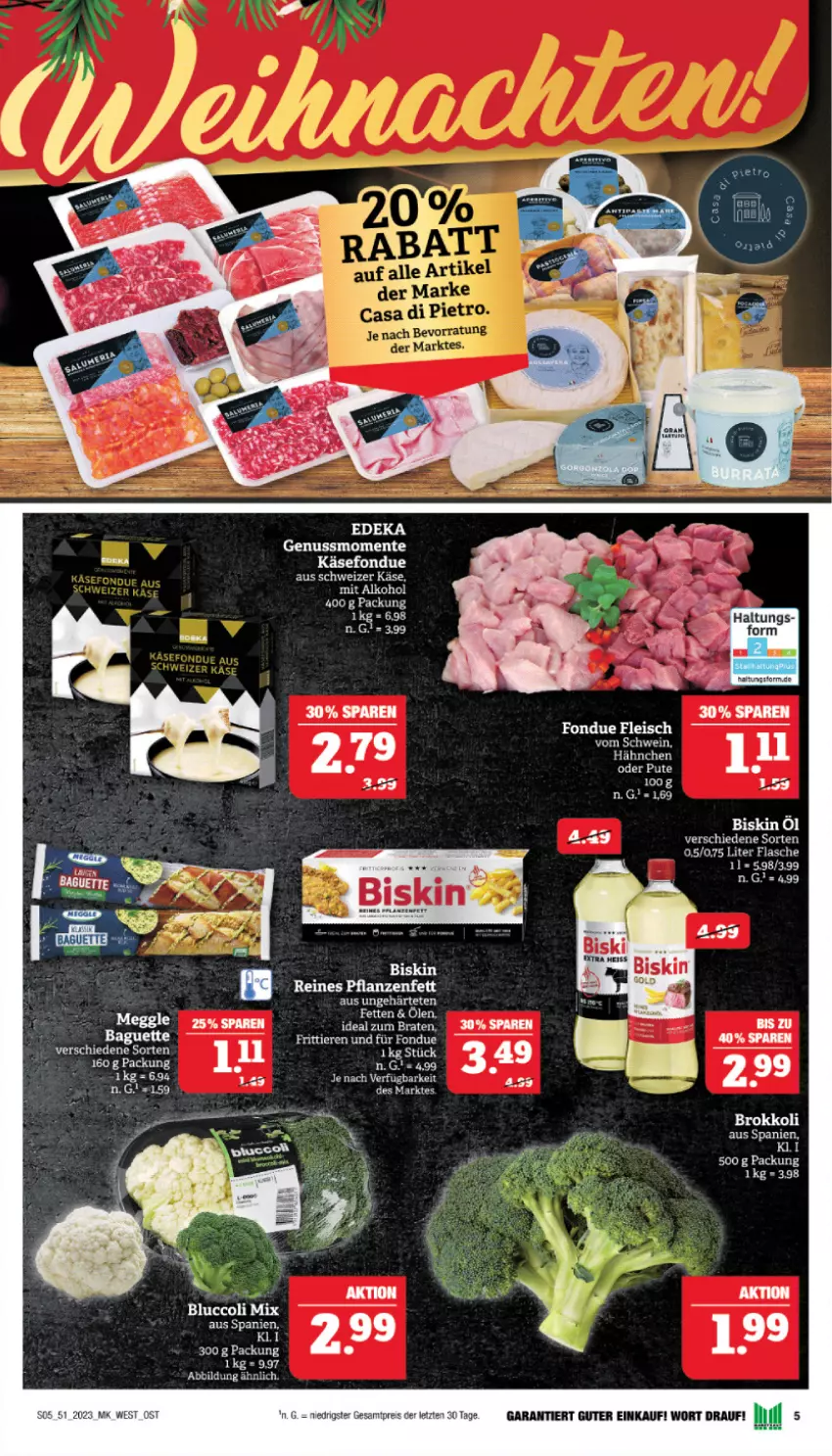 Aktueller Prospekt Marktkauf - Prospekt - von 17.12 bis 23.12.2023 - strona 5 - produkty: alkohol, baguette, Bluccoli, braten, eis, ente, flasche, Fondue, ideal zum braten, Käse, nuss, pflanze, pflanzen, Pflanzenfett, pute, reis, Ti, Tiere, ZTE