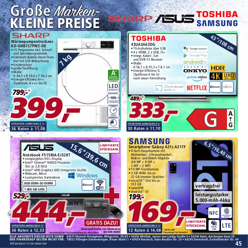 Aktueller Prospekt Real - Real Handzettel - von 06.09 bis 11.09.2021 - strona 45