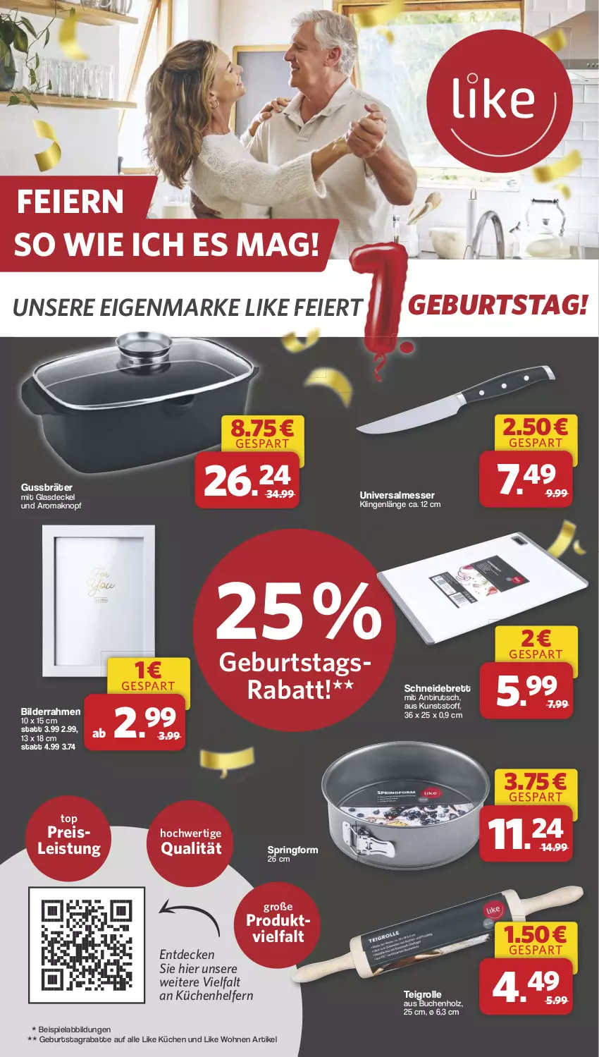 Aktueller Prospekt Famila - Prospekte - von 21.10 bis 26.10.2024 - strona 25 - produkty: beispielabbildung, bilderrahmen, buch, decke, Deckel, eier, eis, Glasdeckel, Holz, küche, Küchen, Küchenhelfer, messer, reis, ring, schneidebrett, Springform, Teigrolle, Ti