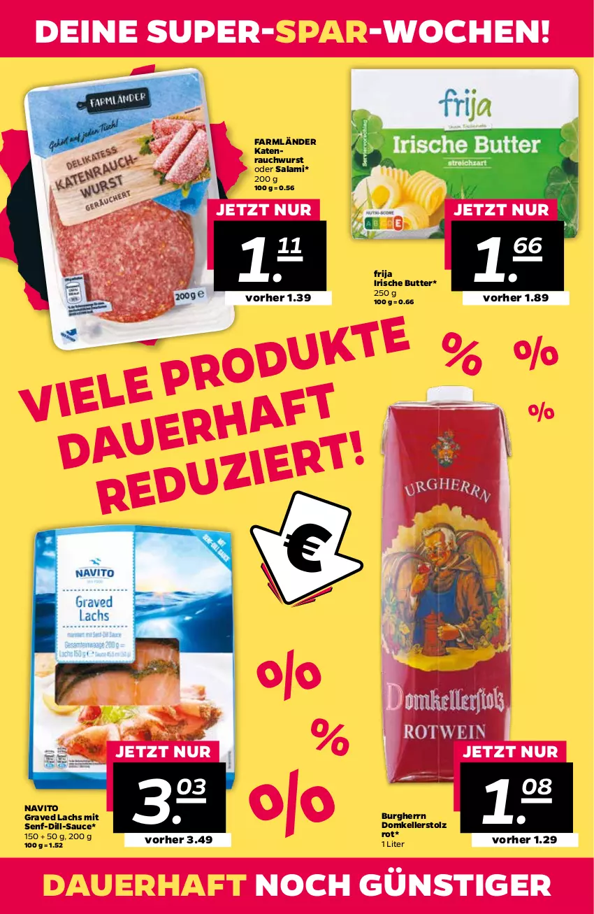 Aktueller Prospekt Netto - Angebote ab Montag - von 10.01 bis 15.01.2022 - strona 2 - produkty: auer, butter, elle, Graved Lachs, irische butter, lachs, Rauch, salami, sauce, senf, Ti, wurst