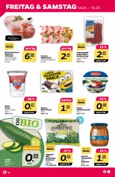 Gazetka promocyjna Netto - Angebote ab Montag - Gazetka - ważna od 15.01 do 15.01.2022 - strona 28 - produkty: bio, braten, eis, filet, filets, fleisch, Fleischerei, froop, gurke, hering, Herings, heringsfilets, hühner, milch, mozzarella, Müller, müller froop, natur, nero, rel, ring, rollbraten, salami, Schere, schwein, schweine, Schweinerollbraten, snack, spinat, suppe, suppen, Ti, wein, weine