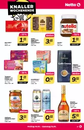Gazetka promocyjna Netto - Angebote ab Montag - Gazetka - ważna od 15.01 do 15.01.2022 - strona 29 - produkty: Benediktiner, bier, bohne, bohnen, caffè crema, chantré, dallmayr, durstlöscher, eis, früchte, kaffee, kaffeebohnen, kräuter, Mon Chéri, natur, nutella, tee, teekanne, Ti, wein, weinbrand, weissbier
