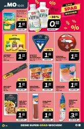 Gazetka promocyjna Netto - Angebote ab Montag - Gazetka - ważna od 15.01 do 15.01.2022 - strona 8 - produkty: filet, filets, gin, Käse, Kefir, kochschinken, leerdammer, milram, Müller, pizza, reifen, salami, Schärdinger, schinken, Ti, Ungarische Salami, würfel