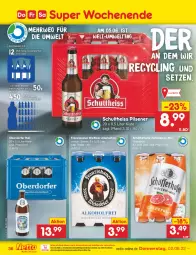 Gazetka promocyjna Netto Marken-Discount - Filial-Angebote - Gazetka - ważna od 04.06 do 04.06.2022 - strona 36 - produkty: alkohol, bier, Clin, eis, flasche, franziskaner, glasflasche, grapefruit, Hefe, hefeweizen, ndk, pils, pilsener, reis, rwe, schöfferhofer, Schultheiss, Ti