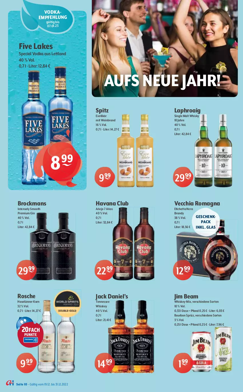 Aktueller Prospekt Getraenke Hoffmann - Prospekte - von 19.12 bis 31.12.2022 - strona 10 - produkty: aust, bio, bourbon, Brock, brut, cabernet, cabernet sauvignon, champagne, champagner, chardonnay, chia, cola, eier, eierlikör, elle, ente, erde, frucht, fürst von metternich, Gesundheit, gin, Havana Club, jack daniel, Jack Daniel’s, jim beam, korn, kraft, laphroaig, likör, Mett, metternich, nero, nuss, passo, riesling, sauvignon, sekt, single malt, Sprizz, tennessee whiskey, Ti, tisch, trauben, Valpolicella, Vecchia Romagna, vodka, wein, weinbrand, weine, whiskey, whisky