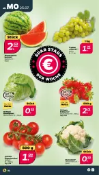 Gazetka promocyjna Netto - Woche 30 - Gazetka - ważna od 30.07 do 30.07.2022 - strona 2 - produkty: beere, beeren, blume, blumen, blumenkohl, cocktail, eis, eisbergsalat, erdbeere, erdbeeren, melone, Ria, rispentomaten, salat, tomate, tomaten, trauben, wasser, wassermelone