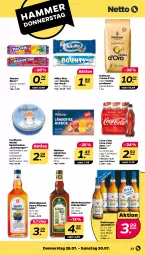 Gazetka promocyjna Netto - Woche 30 - Gazetka - ważna od 30.07 do 30.07.2022 - strona 23 - produkty: alkohol, Berger, bohne, bonbons, bounty, coca-cola, cola, creme, dallmayr, Engel, fanta, flasche, kräuter, kräuterlikör, Ländertee, likör, maoam, Meßmer, milch, milky way, pflaume, prodomo, radeberger, schoko, schokolade, tee, Ti, vollmilch, winkelhausen, Xbox