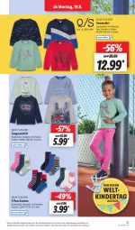Gazetka promocyjna Lidl - Aktionsprospekt - Gazetka - ważna od 24.09 do 24.09.2022 - strona 21 - produkty: angebot, Bau, baumwolle, dell, eier, eis, elle, Kinder, Langarmshirt, Mode, olive, reis, s.oliver, shirt, socken, Sweatshirt, Ti, wolle, ZTE