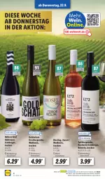 Gazetka promocyjna Lidl - Aktionsprospekt - Gazetka - ważna od 24.09 do 24.09.2022 - strona 4 - produkty: Berger, burgunder, elle, grauburgunder, ndk, riesling, roséwein, rotwein, Schal, Schale, spätburgunder, teller, Ti, wein, Weißwein