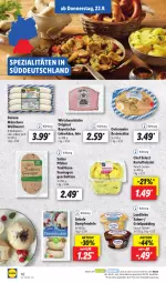 Gazetka promocyjna Lidl - Aktionsprospekt - Gazetka - ważna od 24.09 do 24.09.2022 - strona 42 - produkty: braten, dulano, eier, eis, gin, Grießpudding, kartoffel, kartoffelsalat, Käse, küche, landliebe, leberkäs, leberkäse, ndk, nudel, nudeln, preisvorteil, pudding, reis, sahne, salat, Saumagen, Schal, Schale, schnitten, senf, settele, Spezi, Ti, Weißwurst, wurst