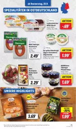 Gazetka promocyjna Lidl - Aktionsprospekt - Gazetka - ważna od 24.09 do 24.09.2022 - strona 45 - produkty: altenburger, angebot, beutel, burger, camembert, creme, eis, Hartmann, leckermäulchen, milch, mühlhäuser, pflaume, pflaumen, pflaumenmus, quark, reis, ring, Spezi, spreewaldhof, Ti, Windbeutel, wurst, ZTE