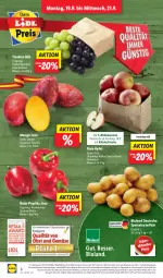 Gazetka promocyjna Lidl - Aktionsprospekt - Gazetka - ważna od 24.09 do 24.09.2022 - strona 6 - produkty: Abtei, aktionspreis, angebot, bio, bioland, discount, eis, elle, frucht, kartoffel, kartoffeln, magazin, mango, obst, paprika, reis, speisekartoffeln, tee, Ti, trauben, und gemüse