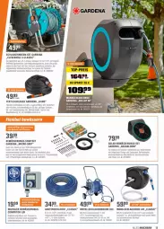 Gazetka promocyjna Obi - Prospekte - Gazetka - ważna od 03.07 do 03.07.2022 - strona 13 - produkty: akku, aqua, auer, auto, batterie, blume, blumen, brause, computer, eis, elle, gardena, Garten, Gartenbrause, gartenschlauch, gin, mac, pute, ring, schlauch, schlauchwagen, Teleskop, Ti, tisch, trommel, wandhalterung, wasser