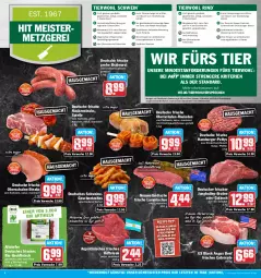 Gazetka promocyjna Hit - Prospekte - Gazetka - ważna od 19.08 do 19.08.2023 - strona 4 - produkty: auer, Bau, Bauer, beef, bio, braten, bratwurst, burger, eis, feldsalat, fleisch, frischkäse, frucht, Geflügel, geschnetzeltes, gewürz, grobe bratwurst, gulasch, hackfleisch, hackfleisch gemischt, hamburger, hüftsteak, jungbullen, Käse, lachs, lack, lamm, lammlachse, mais, Meister, milch, monitor, Nackensteak, nackensteaks, natur, pfeffer, pute, reis, Ria, rind, rinder, rinderhackfleisch, ring, rouladen, salat, Schal, Schale, schinken, schwein, schweine, Spezi, Sport, steak, steaks, Ti, Tiere, tisch, wein, weine, wurst, Zelt, ZTE
