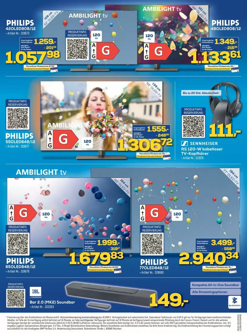 Aktueller Prospekt Euronics - Prospekte - von 27.02 bis 02.03.2024 - strona 3 - produkty: consors finanz, eier, eimer, eis, LG, mastercard, Philips, sennheiser, Sport, Ti