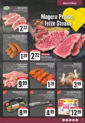 Gazetka promocyjna Edeka - Angebote der Woche - Gazetka - ważna od 12.08 do 12.08.2023 - strona 7 - produkty: burger, edelstahl, eis, fleisch, frischhaltedosen, grill, Grillschalen, gulasch, gurke, gurken, hackfleisch, hüftsteak, Käse, mac, pfanne, pute, rind, rinder, rinderhackfleisch, rwe, Schal, Schale, schnitten, spitzenqualität, steak, Ti, tisch, tomate, tomaten, wurst