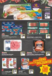 Gazetka promocyjna Edeka - Angebote der Woche - Gazetka - ważna od 27.08 do 27.08.2022 - strona 11 - produkty: angebot, asti, eis, erde, fleisch, fleischwurst, Geflügel, gin, Käse, knoblauch, leberkäs, leberkäse, mit knoblauch, Nackensteak, nackensteaks, natur, schnitten, schwein, schweine, schweinenacken, steak, steaks, Ti, wein, weine, würfel, wurst