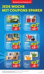 Gazetka promocyjna Lidl - Aktionsprospekt - Gazetka - ważna od 17.09 do 17.09.2022 - strona 11 - produkty: angebot, Bona, Cien, coupon, coupons, creme, cremeseife, dulano, eis, kakao, Käse, katenschinken, kuchen, Milbona, Ofen, reis, schinken, Seife, snack, spinat, Ti, würfel, ZTE