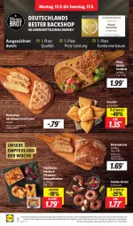 Gazetka promocyjna Lidl - Aktionsprospekt - Gazetka - ważna od 17.09 do 17.09.2022 - strona 12 - produkty: auer, Bau, Bauer, brot, Crustini, Donut, donuts, eis, Fladenbrot, kuchen, Kürbis, lebensmittel, pflaume, pflaumen, Rauch, reis, schoko, sesam, Streuselkuchen, Ti, vita