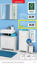 Gazetka promocyjna Lidl - Aktionsprospekt - Gazetka - ważna od 17.09 do 17.09.2022 - strona 19 - produkty: angebot, Bad, Beckenunterschrank, dell, eis, elle, korb, Mode, reis, Schrank, Seitenschrank, spiegel, spiegelschrank, Ti, unterschrank, waschbecken, waschbeckenunterschrank, wäschekorb, ZTE