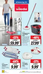 Gazetka promocyjna Lidl - Aktionsprospekt - Gazetka - ważna od 17.09 do 17.09.2022 - strona 26 - produkty: dampfreiniger, kraft, mikrofaser, ndk, Pfau, rama, reiniger, Reinigung, ring, Schal, Schale, Teleskop, teleskopstiel, teppich, Ti, vileda, wasser