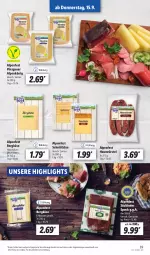 Gazetka promocyjna Lidl - Aktionsprospekt - Gazetka - ważna od 17.09 do 17.09.2022 - strona 39 - produkty: angebot, auer, Bergkäse, eis, Käse, reis, schnitten, schnittkäse, Speck, südtiroler, Ti, ZTE