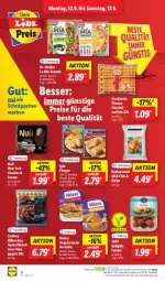 Gazetka promocyjna Lidl - Aktionsprospekt - Gazetka - ważna od 17.09 do 17.09.2022 - strona 6 - produkty: chips, cookie, cookies, Dr. Oetker, eis, Falafel, filegro, filet, fisch, gyros, iglo, mac, ndk, nuii, preisvorteil, reis, Schal, Schale, schnäppchen, Ti, Vegeta, waffeln, Yo