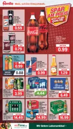 Gazetka promocyjna Famila - Prospekte - Gazetka - ważna od 07.10 do 07.10.2023 - strona 17 - produkty: Afri Cola, budweiser, coca-cola, cola, drink, eis, energy drink, fanta, fanta oder, fanta oder sprite, flasche, fuze tea, gösser, jever, jever pilsener, lebensmittel, LG, natur, oder sprite, oettinger, pils, pilsener, radler, Rana, red bull, reis, säfte, schöfferhofer, sprite, Ti, valensina, vilsa, wasser, ZTE