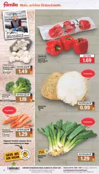 Gazetka promocyjna Famila - Prospekte - Gazetka - ważna od 07.10 do 07.10.2023 - strona 2 - produkty: beutel, broccoli, champignon, champignons, eis, elle, lebensmittel, möhren, paprika, paprika rot, regal, Schal, Schale, speisemöhren, telefon, Ti