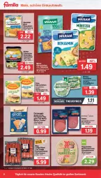 Gazetka promocyjna Famila - Prospekte - Gazetka - ważna od 07.10 do 07.10.2023 - strona 8 - produkty: Alpenhain, Becher, bio, bley, bresso, camembert, cracker, eis, frico, friesischer hirtenkäse, frischkäse, gutsleberwurst, hirtenkäse, Käse, käsescheiben, leberwurst, Mett, mettwurst, milram, parmigiano, parmigiano reggiano, Pommersche, reggiano, Reibekäse, reis, rügenwalder, salami, salat, Salatwürfel, Ti, würfel, wurst, ZTE