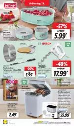 Gazetka promocyjna Lidl - Aktionsprospekt - Gazetka - ważna od 11.06 do 11.06.2022 - strona 22 - produkty: auto, Backform, backmischung, Becher, bosch, brot, Brotbackautomat, edelstahl, eis, ernesto, handmixer, ilag, joghur, joghurt, kuchen, Kuchenheber, Löffel, marmelade, Messbecher, Mixer, ndk, reis, rezept, rezepte, ring, saft, Schal, Schale, silvercrest, Springform, Ti, torte, ZTE