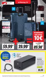 Gazetka promocyjna Lidl - Aktionsprospekt - Gazetka - ważna od 11.06 do 11.06.2022 - strona 23 - produkty: angebot, asti, Bank, bier, Biere, Bona, dell, eis, elle, ente, koffer, Mode, powerbank, reis, Schal, Schale, schnellladefunktion, silvercrest, steckdose, Teleskop, Ti, usb, ZTE